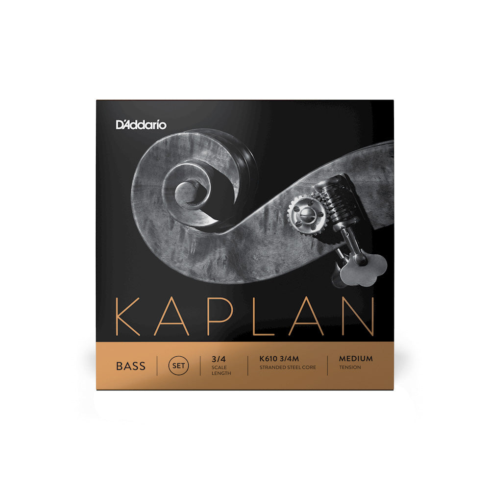 D'Addario Kaplan String Bass 3/4 Medium String Set Front