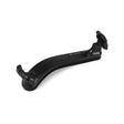 View of the Everest violin shoulder rest upside down, showing its contoured shape and its rubber feet