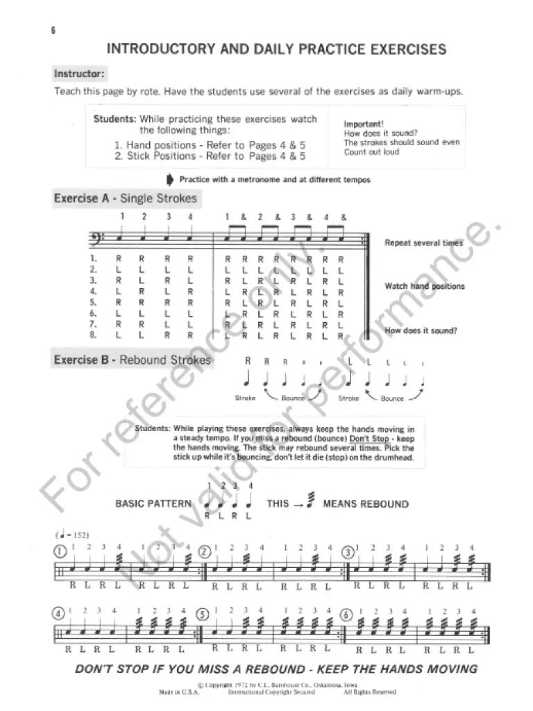 Performing Percussionist - Book 1 by James Coffin sample page 