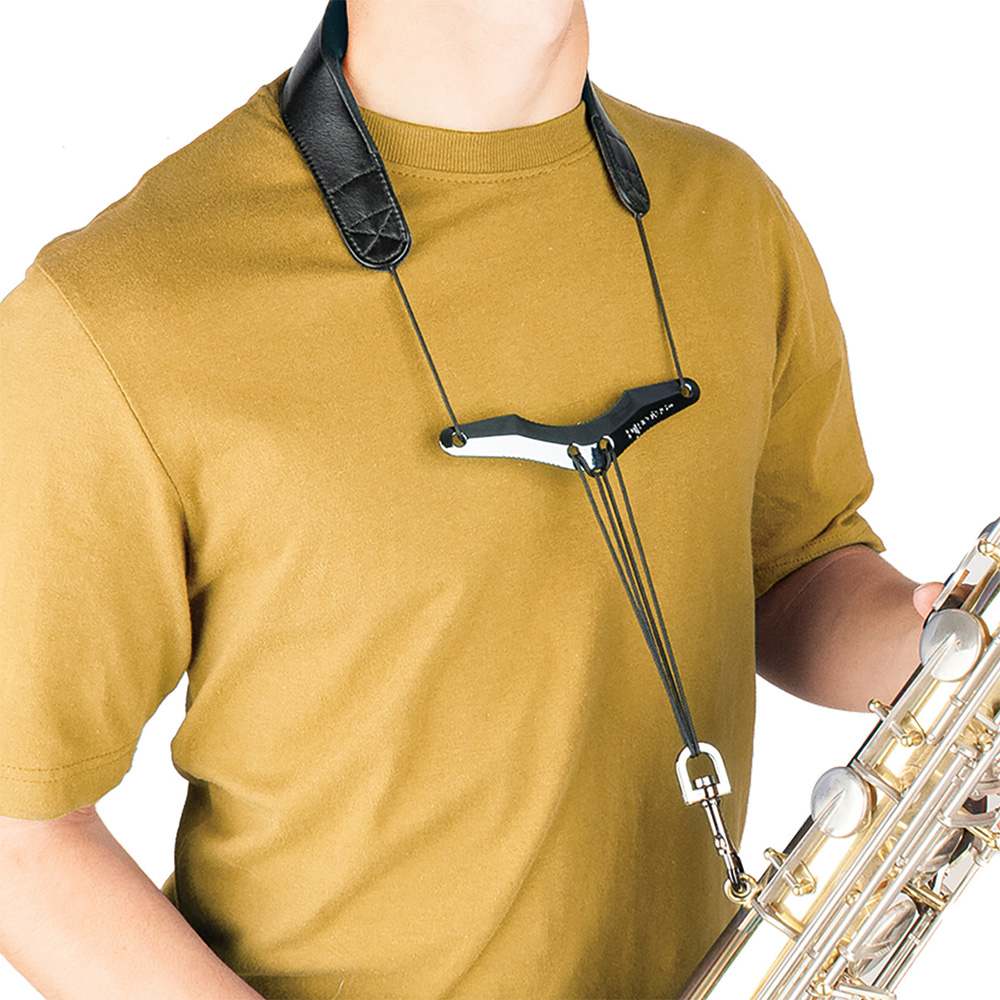 サムフック Saxgourmet 金メッキ サックス用 Protec Leather Saxophone Neck Strap | Shop Saxophone