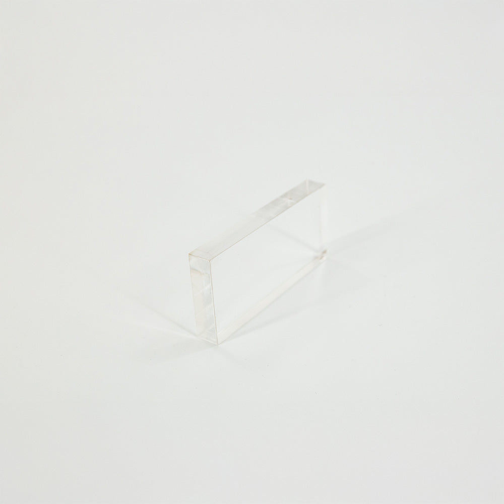 Dilutis Reed Machine Reed Working Glass - 1" x 3" sitting on its side, upright