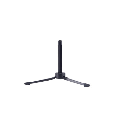 Roi Folding Flute Stand - Black, seen straight on