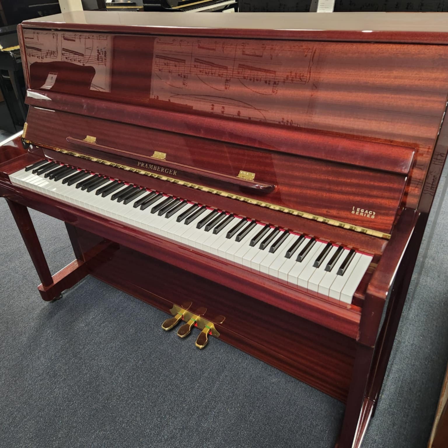 Red Upright Piano