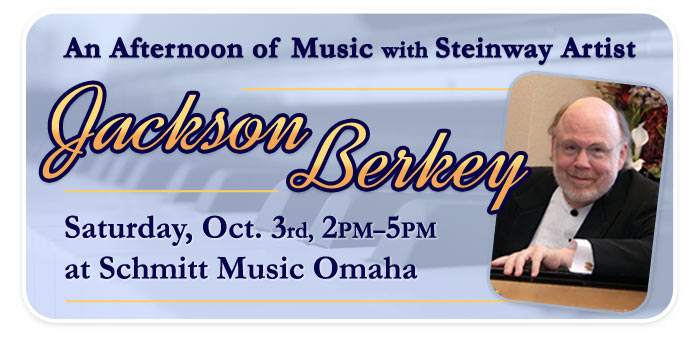 Jackson Berkey, An Afternoon of Music at Schmitt Music Omaha