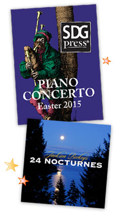 24 Nocturnes cd, Piano Concerto Easter book