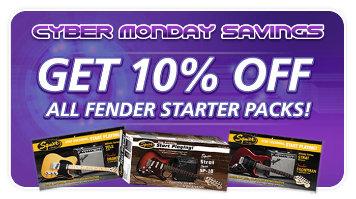 Fender packs 10% OFF!