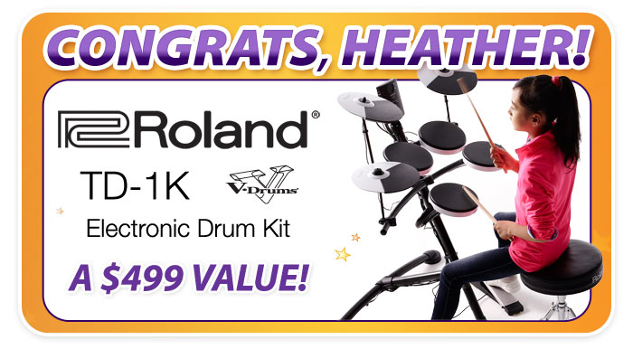 Roland TD-1K electronic drum kit giveaway at The Minnesota State Fair