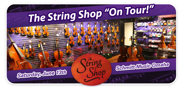 The String Shop on tour, Schmitt Music Omaha orchestra, violin