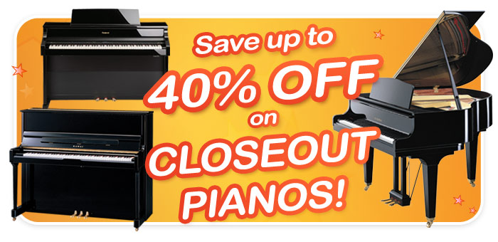 Kawai and Roland Piano Closeout sale