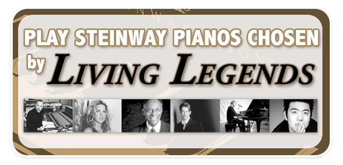 Living Legends Steinway Pianos at Schmitt Music Denver