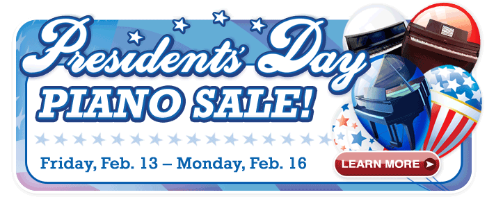 Presidents Day Piano Sale