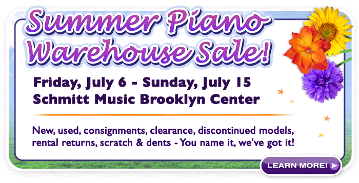 Summer Piano Warehouse Sale
