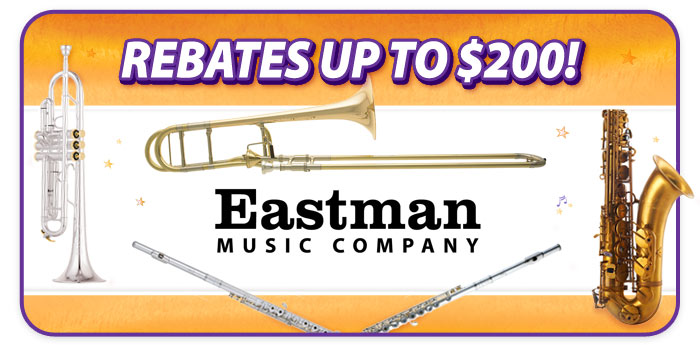 Rebates from Eastman and Schmitt Music
