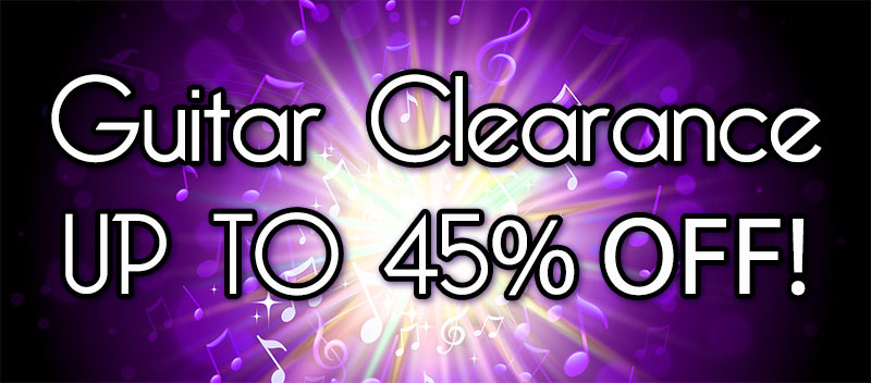 Guitar clearance up to 45% OFF on Martin, Fender, Epiphone and more