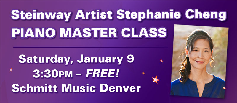 Master Class with Steinway Artist Stephanie Cheng, January 9, 2016
