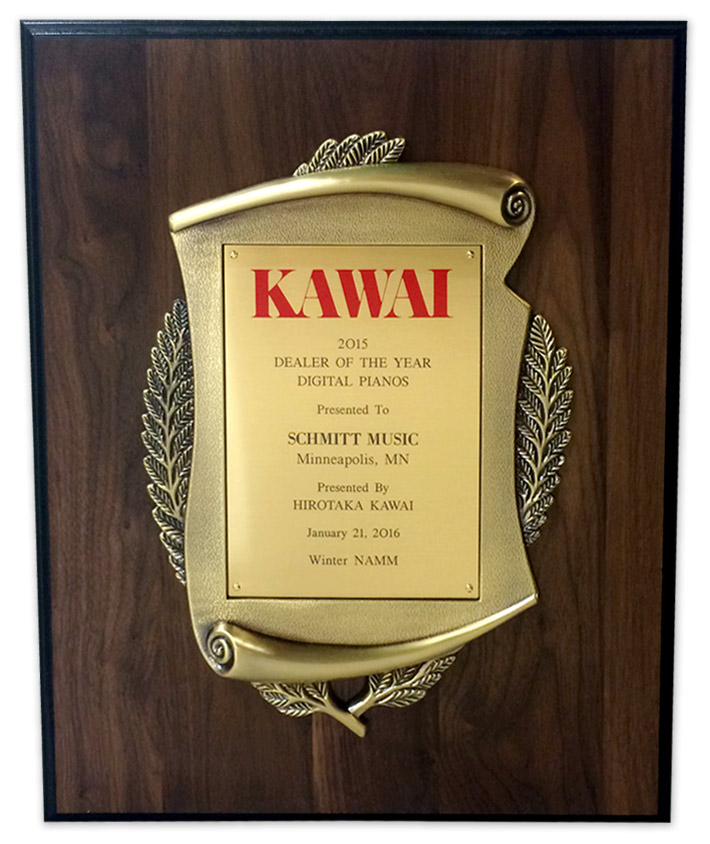 Kawai Dealer of the Year, Digital Pianos award 2016