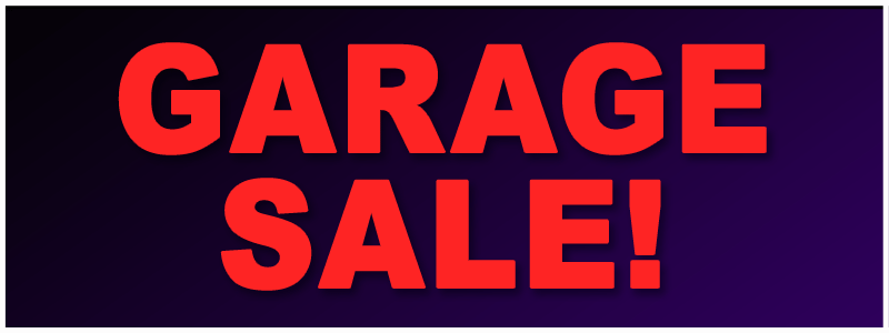 Garage Sale! Clearance pricing on acoustic and electric guitars
