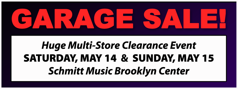 Garage Sale Clearance at Schmitt Music Brooklyn Center