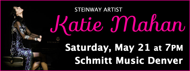 Steinway Artist Katie Mahan in concert at Schmitt Music Denver