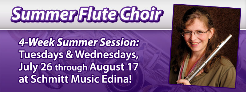 Summer Flute Choir with Cindy Farrell at Schmitt Music Edina