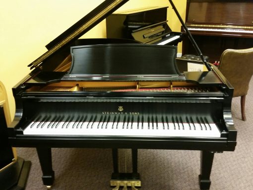 Consignment Steinway B Ebony Satin Grand Piano For Sale