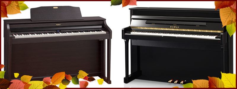 Roland digital piano closeouts, Kawai digital piano and hybrid piano clearance