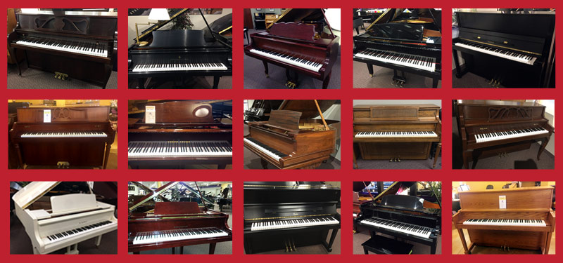 Used baby grand pianos, used upright pianos, consignment piano sale in Brooklyn Center