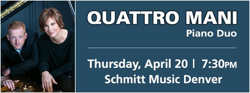 Steinway Artists Quattro Mani in Concert at Schmitt Music Denver!