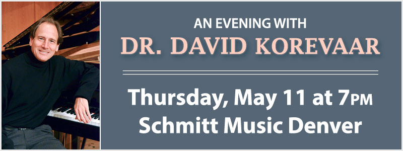 Dr. David Korevaar in Concert in Denver