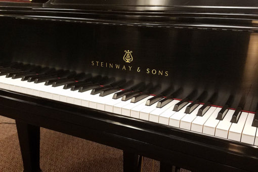 Used Steinway Model M Ebony Satin 5'7" Grand Piano