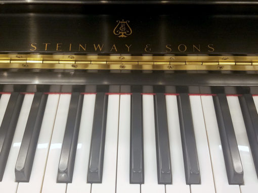 Used Steinway 1098 Ebony Satin Upright Piano