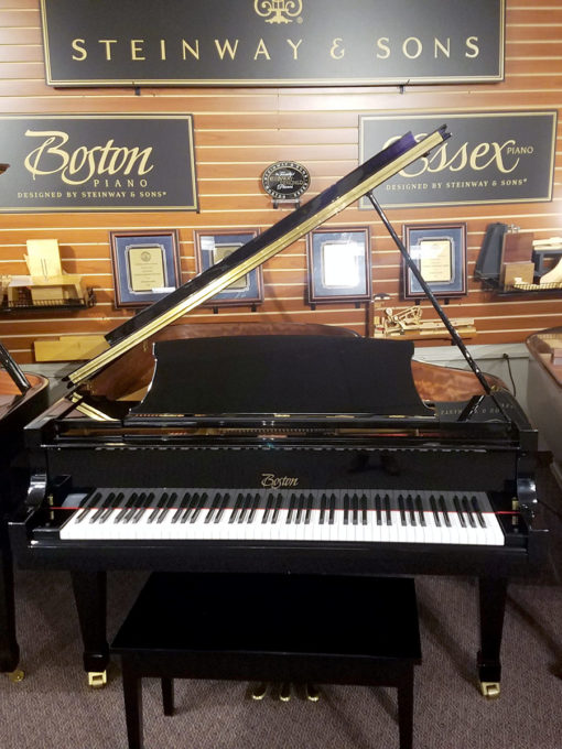 Used Boston GP-178 5'10" Ebony Polish Grand Piano