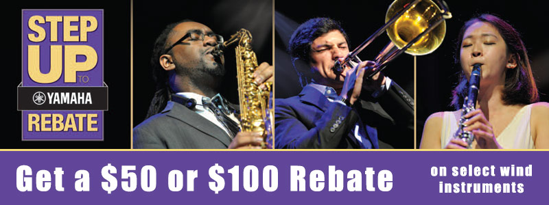 Step Up to Yamaha rebates of $50 or $100