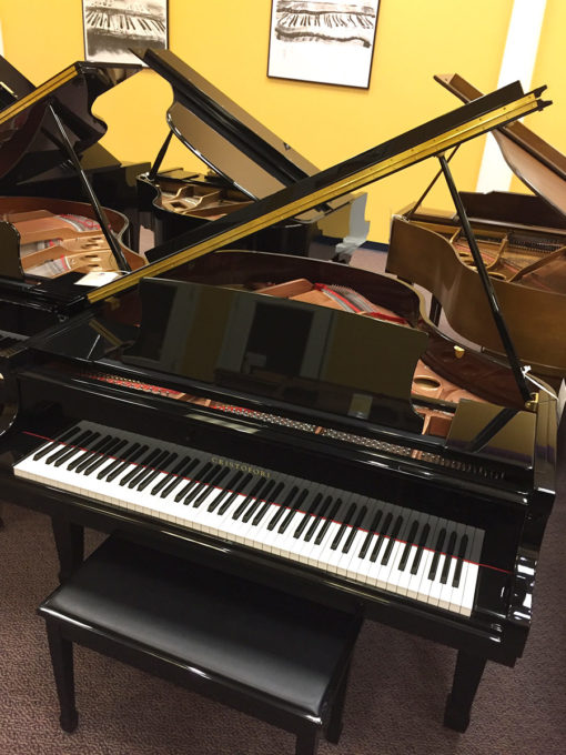 Used Cristofori 4'10" High Polished Ebony Baby Grand Piano