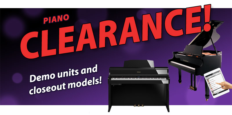 Piano Clearance Sale at Schmitt Music stores