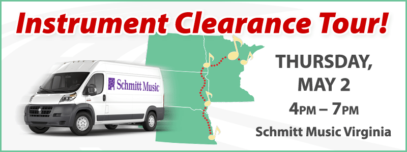Band & Orchestra Instrument Clearance Tour | Virginia, MN