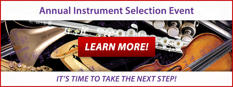 Annual Band and Orchestra Instrument Selection Event