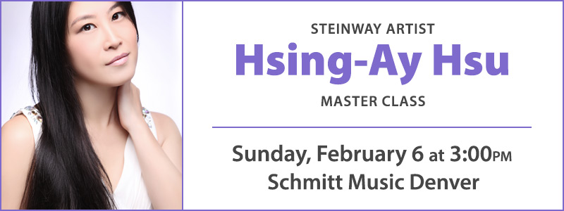 Steinway Artist Hsing-ay Hsu Master Class at Schmitt Music Denver