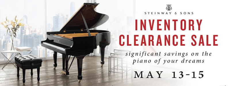 Steinway & Sons Inventory Clearance Sale! Special Financing Offer!