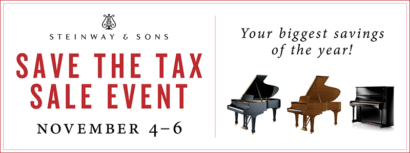Steinway Save the Tax Sales Event