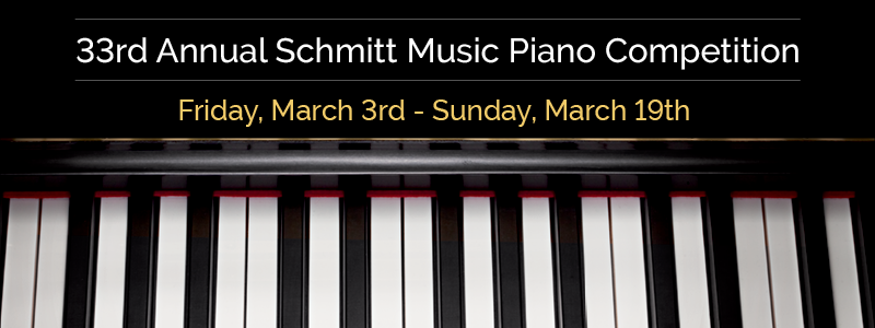 33rd Annual Schmitt Music Piano Competition in Denver