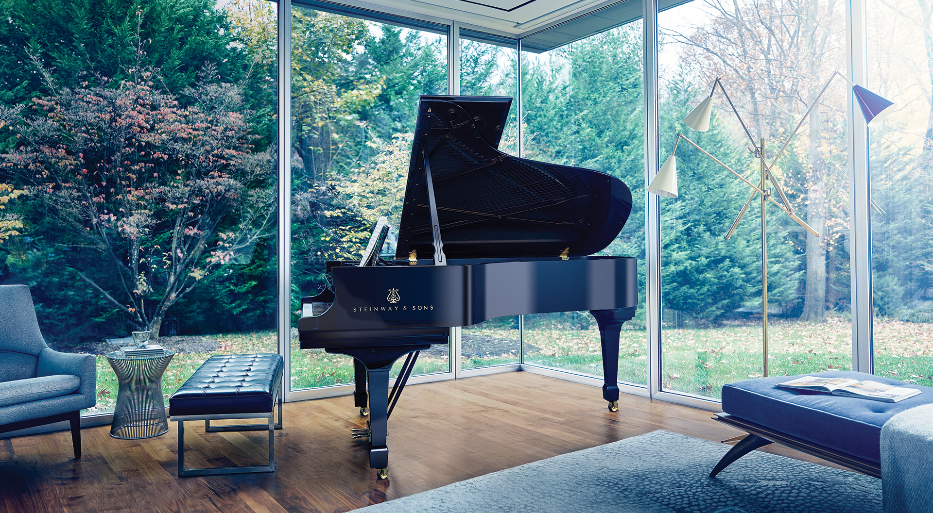 Steinway piano in home